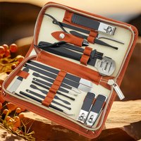 Stainless Steel Nail Care Kit Manicure Set Professional Pedicure Kit Nail Kit for Women And Men Travel Case Kits Gifts