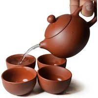 200ml China Yixing Teapot Clay Teapot Purple Clay Kettle for Puer Oolong Green Tea Chinese Handmade Zisha Kungfu Tea Pot