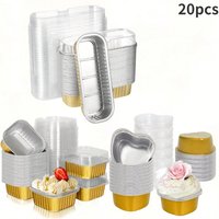 Aluminum Foil Pans with Lids Disposable Foil Food Containers Mini Loaf Pans Great for Cooking Heating Storing Baking Tools
