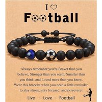 Football Bracelets for Boys Football Gifts for Teenage Boys, Birthday Christmas Graduation Gifts for Son Grandson Nephew Brother