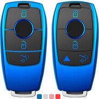 Lcyam 3/4 Button Key Fob TPU Cover Case Fits for 2019 2020 Mercedes-Benz A220 E63S AMG E-Class GLE 350 4MATIC E300 E400 E43 W213