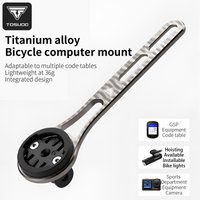 TOSUOD Titanium Alloy Integrated Handlebar Bike Computer Extender Mount Road Bike & MTB Universal Speedometer Extension Bracket