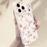Pink-purple Floral and Foliages Case For Samsung Galaxy A56 A54 A53 A55 A36 A26 A16 S26 S25 S24 Ultra S23 S22 Plus S21 FE Cover