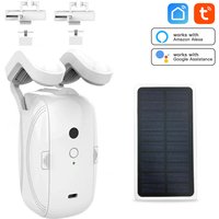 Tuya Smart Wireless Automatic Curtain Opener Roman Rod U I Track Solar Panel Curtain Robot Yande Alice Alexa Google Home Voice