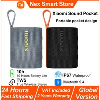 Globale Version Xiaomi Sound Pocket, tragbarer kabelloser Lautsprecher, TWS-Stereo-Kombination, 1000 mAh 10 Stunden Akkulaufzeit, IP67 Bluetooth 5.4