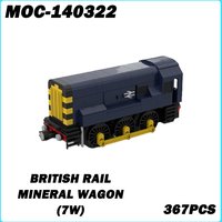 MOC-140322 Mini Train Series British Rail Class 08 (7W) Desktop Ornament Collectible Education Model Brick Toy Birthday Gifts