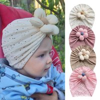 Baby Girl Hat Elastic Newborn Cap Spring Summer Turban Flower Baby Girls Hats Breathable Toddler Headwraps Hair Accessories