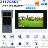 Support Tuya App WIFI 7/10in Video Doorbell Intercom Kits 1080P Monitor Outdoor Camera 2-Wire Audio Remote Unlock Door Phone