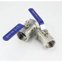 Edelstahl-Kugelhahn, Kugelhahn, 1/4 Zoll, 3/8 Zoll, 1/2 Zoll, 3/4 Zoll, 1 Zoll, 1-1/4 Zoll, 1-1/2 Zoll Innengewinde, BSP-Ventil mit Vinylgriff, Gewindeventilen