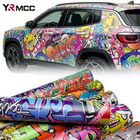 Car Decal Street Graffiti Decor Sticker Waterproof Vinyl Wrap Graffiti Painting Film Skateboards Cartoon Films Decals Graphics
