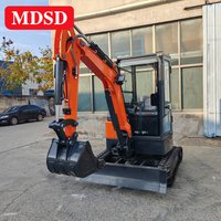 1,5 Tonnen Mikrobagger CE/Euro 5, hydraulischer Kleinbagger für Gartenpflanzen/Straßenreparaturen | Langlebig, maßgeschneidert, kostenloser Versand
