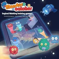 1PCS- Montessori Logical Thinking Training Board Games Capture Monsters Puzzles Games Sensory Learning Educational Toys For