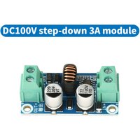DC-DC Buck Converter 10-100V to 5V/12V/24V 3A Output Power Regulator Step-Down Module with Short-Circuit&Over-Temp Protection