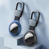 Metal Magnetic Anti-Lost With Keychain Holder Case For Apple Airtag Air Tag Pet Kid Collar Locator Tracker Protective Full Cover
