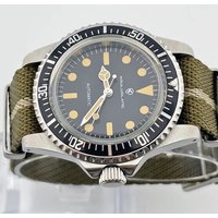 NH35 vintage 40mm sapphire glass or acrylic glass 316L stainless steel retro watch fit for NH35 automatic movement nylon strap