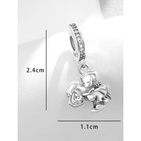 AliExpress NONE 2025 New European Springs Charm Flower Bee Bike Pendant Bead Fit Original Bracelet DIY Women Jewelry Gift 925 Silver