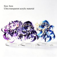 Cookie Run Kingdom Sage of Truth Shadow Milk Cookie Acrylic Display Stand Black Sapphire Cookie Standee Ins Popular Replica Toys