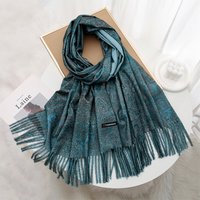 Women Winter Scarf Paisley Print Cashmere Pashmina Shawls Wraps Hijab Shawls and Wraps Female Echarpe Scarves Luxury Brand 2024