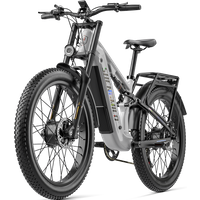 AliExpress Shengmilo S600 Pro Electric Bike Dual Motor Electric Bicycle For Adults 48V 25AH Battery 26 Inch Fat Tire E-bike Full Suspension Mountainbike Moped