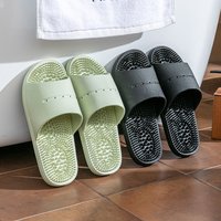 Summer Slippers for Men PVC Massage Soft Non-slip Solid Color Comfortable Bathroom Shoes Casual Women Indoor Home Sandals