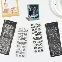 Laser Retro Mechanical Gear Stickers Handbook Photo Album Star Card Photo Notebook Diary Scrapbook DIY Decorative Stickers