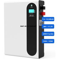 Solarbatterie 48V 200AH BYD CALB LiFePO4-Batterie 51,2V 10KWH Energiespeichersystem Batterie Pylon Tech-Kommunikation BMS