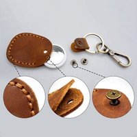 Suitable For AirTag Leather Keychain CaseAirtag Locator PU Access Card Case