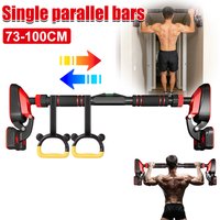 Horizontal Bar Pull Up Device,Adjustable Doorway Pull Up Bar (Pull Up Bar +2*Pull ring)75-100cm No Drilling Required for Home Gym Chin Up Dip Station, Home Fitness, Single Carrying Indoor Door Pull image 3