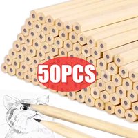 10-500Pcs Practical Natural Wood Pencil HB Black Hexagonal Standard Pencil for Stationery Office School Supplies