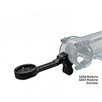 CNC Aluminum Bike Computer Mount for Trek Madone Domane Emonda Gen8/7 Bontrager Stem, Compatible with Garmin Wahoo Bryton IGPS G