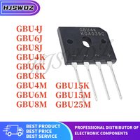 10PCS GBU4K GBU8J GBU8M GBU6J GBU25M GBU6M GBU4M GBU15K GBU6K GBU8K GBU4J GBU15M Rectifier bridge Brand New In Stock