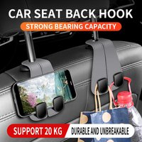 Car hook Durable double hook car seat back hook car front seat back hanging bag storage car accessories