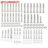 Engine Covers Stainless UNC Allen screw kit 59pcs for Sportster XL 2004-up