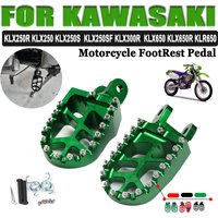 For Kawasaki KLX250R KLX250 KLX 250 KLX250S KLX250SF KLX300R KLX650 KLX650R KLR650 Accessories FootRest Footpegs Foot Pegs Pedal