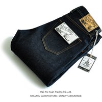 Saucezhan 316XX-18OZ Mens Jeans Selvedge Denim Jeans Raw Denim Straight Thick Autumn and Winter Vintage Jeans Pants