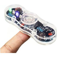 DIY Electronic Kit LED Fingertip Gyro POV Rotation Colorful Diode Luminous Fidget Spinner SMD Soldering Training Gyroscope Kit