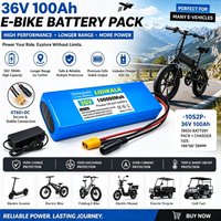 36V 10S2P 100000mAh Lithium-Ionen-Akku für Elektroroller, 1000W E-Scooter-Akku, 42V maximale Ladespannung