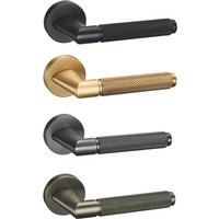 Viladepot Privacy Door Handle Knurled Handle Lever Bedroom Bathroom Passage Door Lock Without Lock Cylinder