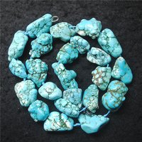 1PCS Men Necklace Natural Turquoise Stone Material Knotted Wire 53CM Length Good Quality For Party Wearings Blue Colors