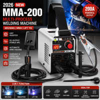 MMA-200 MIG MAG IGBT DC Inverter Schweißgerät, Automatische Drahtzuführung Gaslose Lichtbogenschweißmaschine