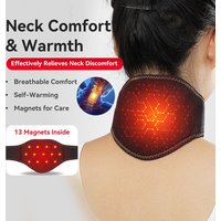 Neck Protector Self-Heating Neck Warm Sleeve Neck Support Brace Magnetic Cervical Massage for Relaxation and Warmth