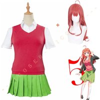 Anime Quintessential Quintuplets Nakano Yotsuba Itsuki Cosplay Costume Ichika Nino Skirt School Uniform Dress Five 1ZL05H1J CanC
