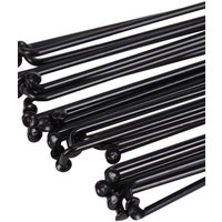 Black Flexible 170mm-290mm Road Bike 26inch 700C Wheels Bicycle Spokes Stainless Steel Cycle Spokes Spokes Nipples