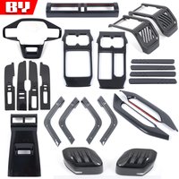 For Chery JAECOO J6 Icar 03 2024 2025 interior Accessories door handle gearshift panel steering wheel cover Carbon Fiber