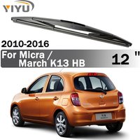 12" Rear Wiper Blade For Nissan Micra March K13 Hatchback 2010-2016 Car Rear Window Brushes Accessories