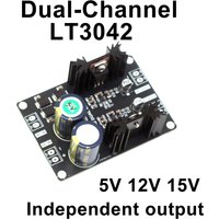 Dual LT3042 Low Noise High Precision Linear Regulator 5V 12V 15V DC Power Supply For Hi-Fi DAC Audio Decoder RF Power Amplifier
