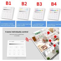 Miboxer B1 B2 B3 B4 4-Zone 2.4GHz Wireless Touch Panel Controller RGBW RGB + CCT Brightness Dimming LED Smart Remote Controller