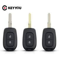 KEYYOU 2 button Car Remote key Shell Case For Renault Duster Kwid Sandero Logan 2013 - 2018 Auto Key With VAC102 Blade