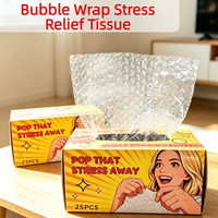 1 box of bubble wrap for shipping, stress-relief bubble wrap, designed specifically for adults and students, push-to-pop style