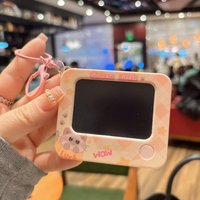 Cartoon Animal Keyring Pocket-Sized Kids Gifts Keychain Diy Painting Key Chain Colorful Mini Graffiti Drawing Board Keychain
